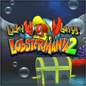 Lucky Larry Lobstermania 2 Vegas Slot Red Lobster With Yellow Raingear Underwater