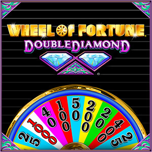 Classic Wheel of Fortune® Double Diamond® 3-Reel Slot Machine With Diamonds and Colorful Wheel