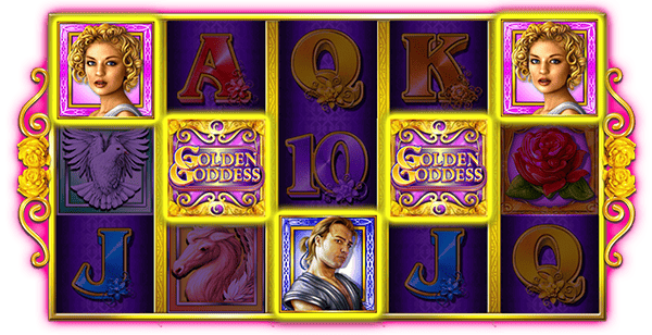 Golden Goddess slot reel - DoubleDown Casino