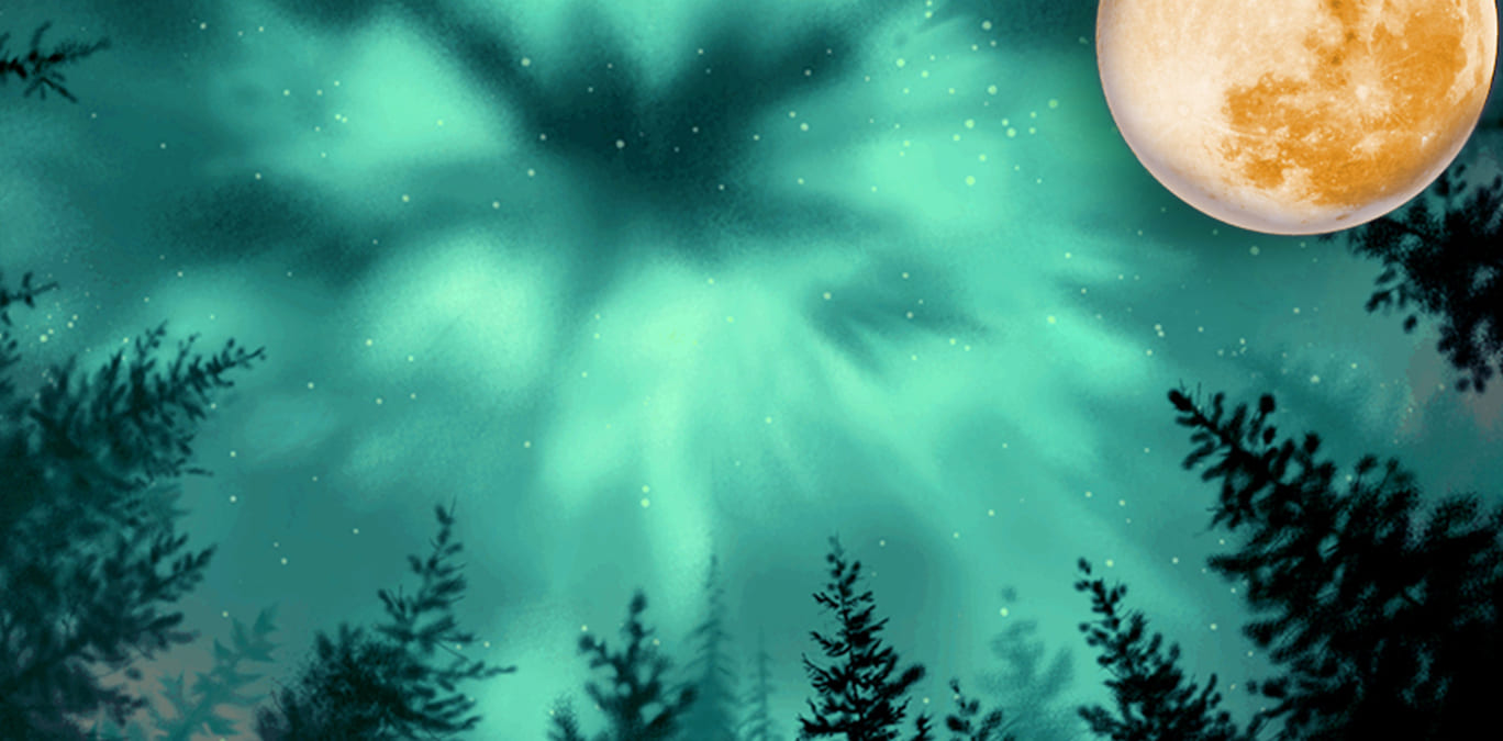 Wolf Run slot background - DoubleDown Casino