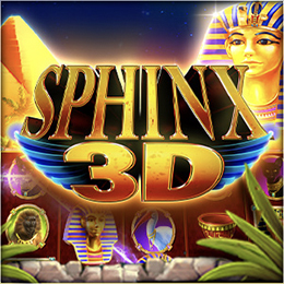 Pheonix 3D Egyptian Online Slot Reels With King Tut Mask And Pyrimids of Giza.